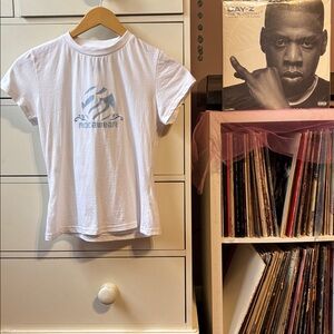 New Vintage Y2K Rocawear Baby Tee Rap Hip-Hop Jay-Z T-shirt M Fitted Cropped Gem